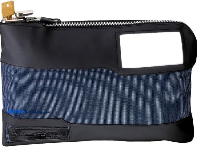 Lot 88-498003 - Master Lock Money Bag with Key Lock and Zipper for Cash, 11-1/2 in. Long Locking Portable Travel Mon...