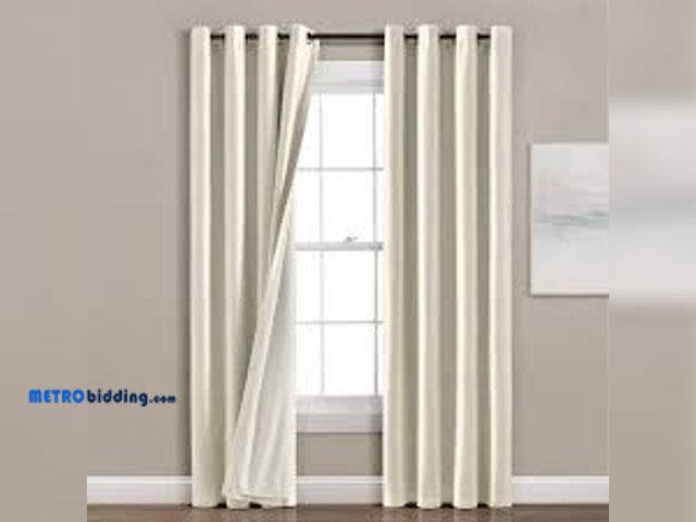 Lot 88-493946 - Silk Home Velvet Insulated Total Blackout Panel Pair-White 52”x84” Each Panel