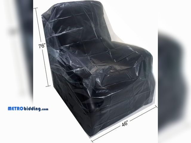 Lot 88-498253 - Uboxes Set of 2 (72x46) Chair Covers 2 MIL Heavy Duty Polyethylene to Protect Items from Dust Dirt a...