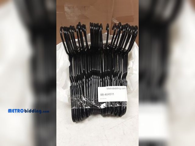 Lot 88-484511 - (30) Black plastic hangers