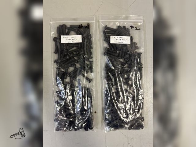 Lot 91-6311 - 3/8-16 X 1 1/2" ALLEN BOLTS - TOTAL 200