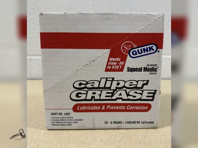 Lot 91-10291 - GUNK CALIPER GREASE LUBRICATES &amp; PREVENTS CORROSION SYNTHETIC SQUEAL MEDIC BRAND WORKS FROM -30 ...