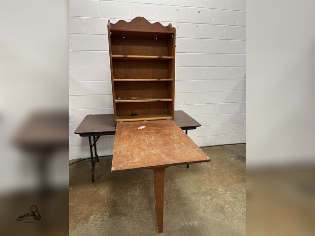 Lot 91-8777 - 30" X 51" WALL CABINET WITH DROP DOWN WORK TABLE - GREAT FOR HOBBYS &amp; MORE