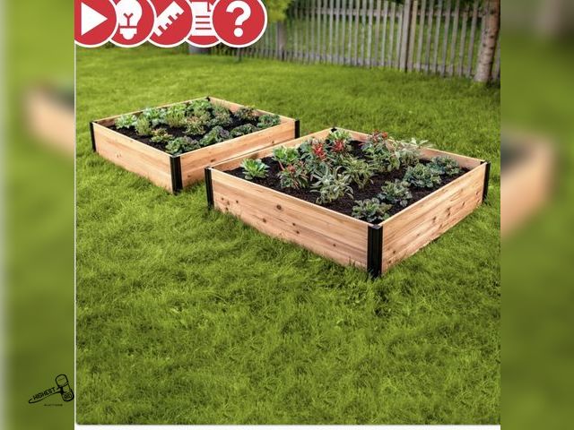 Lot 91-8678 - VITA MEZZA MODULAR GARDEN BED 2 PACK - Plants Not Included - Includes 2 Garden Beds: 48" L X 48" W X...