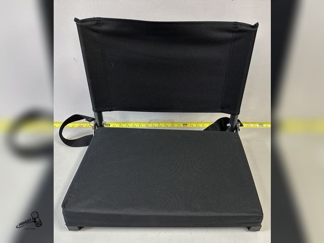 Lot 91-8881 - STADIUM SEATS 2" OF PADDING FOR YOUR BOOTY AT YOUR KIDS GAMES - FOLDS UP HAS A HANDLE &amp; STRAP TO...