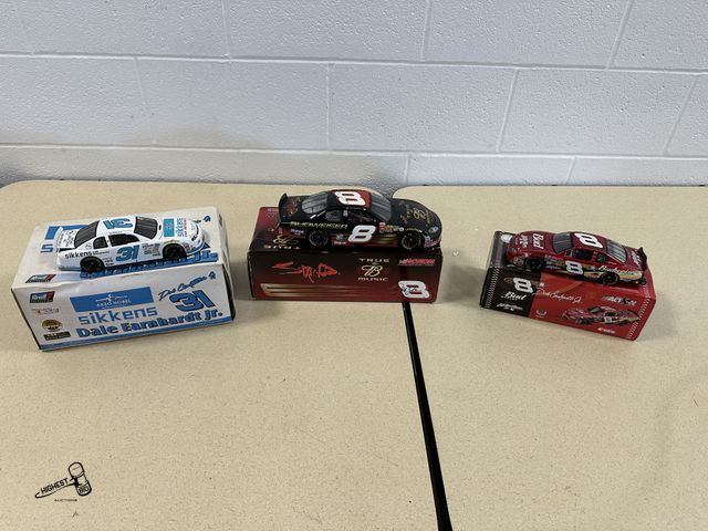 Lot 91-6984 - 3 DALE EARNHARDT JR COLLECTIBLE CARS - ACTION NASCAR BUD RACING DALE EARNHARDT JR 1:24 SCALE STOCK C...