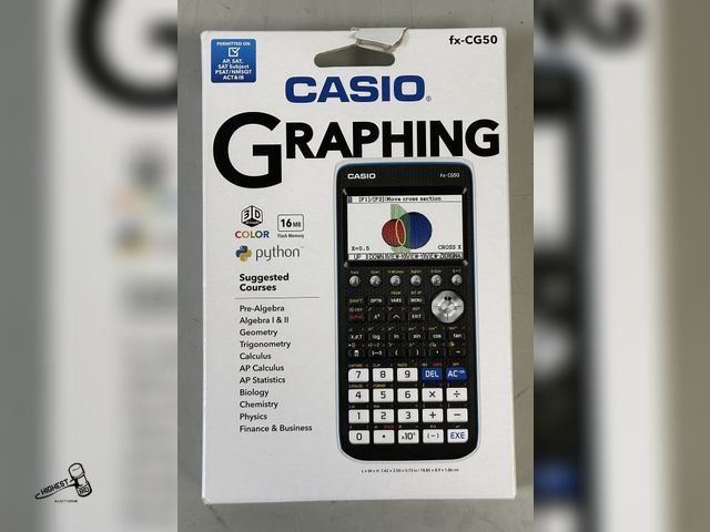 Lot 91-9644 - New IN BOX CASIO GRAPHING CALCULATOR FX-CG50