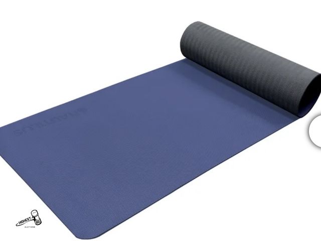 Lot 91-8693 - Nautilus Yoga Mat with Strap - Slip Resistant – Dry Grip - 6mm Thickness - 24" W x 68" L - SOME PHOT...