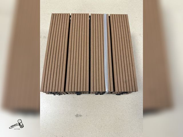 Lot 91-7136 - 8 COMPOSITE DECK TILES - INNOCATIVE BASE FRAME DESIGNED FOR OPTIMAL DRAINAGE - STURDY CONSTRUCTION W...