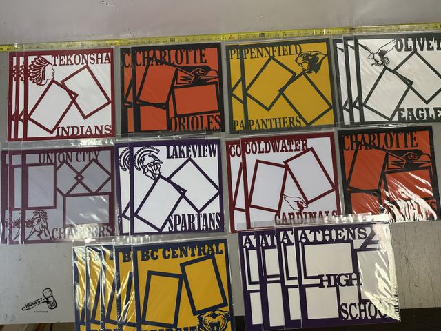 Lot 91-8352 - New LOCAL SCHOOLS SCRAP BOOK PAGES - 27 TOTAL - 12" X 12"