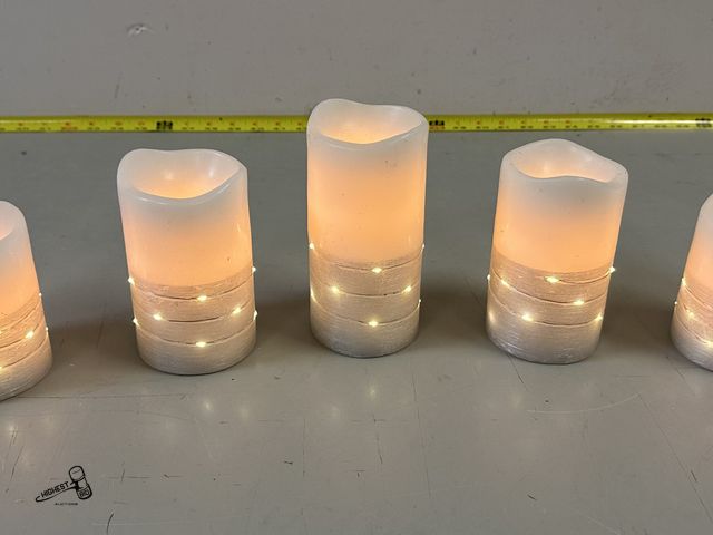 Lot 91-8742 - FUSHION FAIRY LED CANDLES - SET OF 5 ALL REQUIRE 2 DOUBLE AA BATTERYS