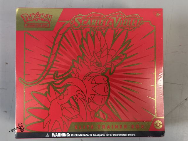 Lot 91-9582 - New SEALED IN BOX SCARLET &amp; VIOLET ELITE TRANIER BOX POKEMON CARDS 2023