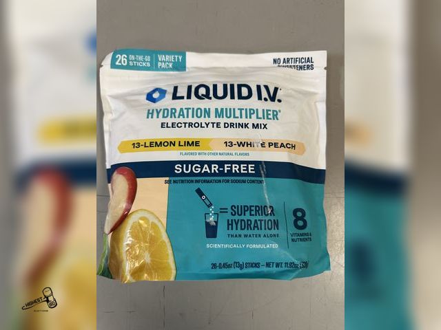 Lot 91-7355 - LIQUAD I.V. HYDRATION MULTIPLIER - SUGAR FREE - 26 ON THE GO STICKS - 13 LEMON LIME - 13 WHITE PEACH...