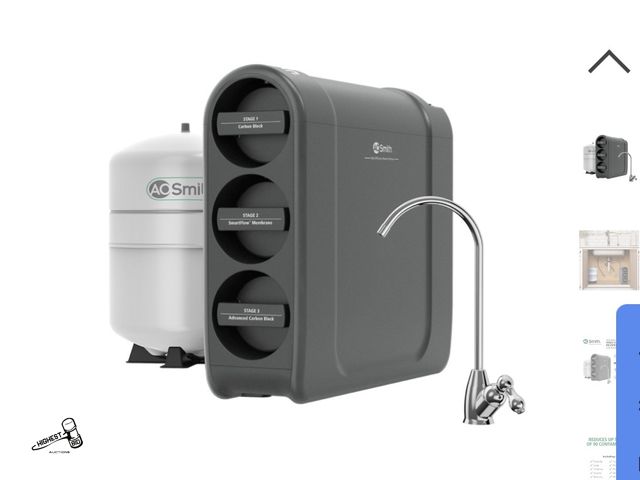 Lot 91-8178 - A.O. SMITH, UNDER SINK FILTRATION SYSTEM HIGH - EFFICIENCY WITH SMART FLOW TECHNOLOGY MECHANICAL FIL...