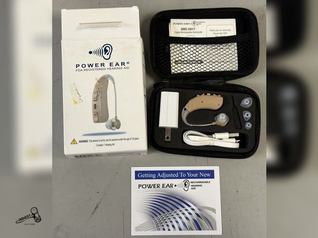 Lot 91-9647 - New IN BOX HEARING AID POWER EAR FDA REGISTERED