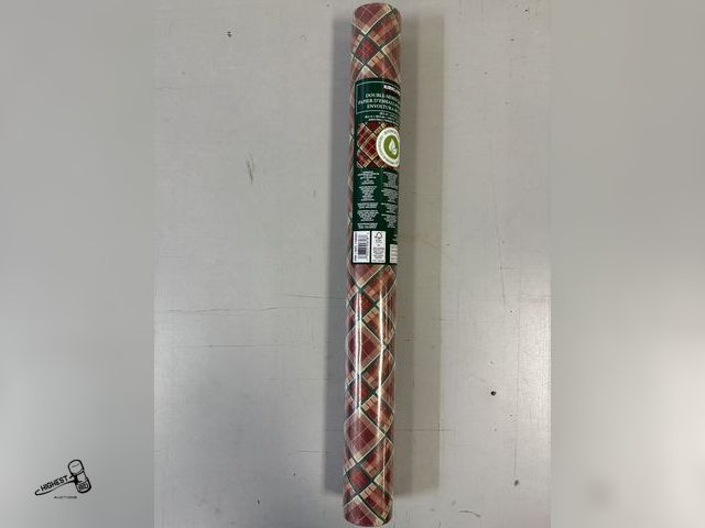 Lot 91-7254 - New KIRKLAND SIGNATURE WRAPPING PAPER COUNTER ROLL - DOUBLE SIDED - 270 SQUARE FEET PER ROLL - 2 DES...