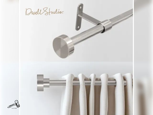 Lot 91-9862 - New MSRP $19.88 Dwell Studio Adjustable Window Curtain Rod, 3/4" Iron Material, Adjustable 20-120 In...