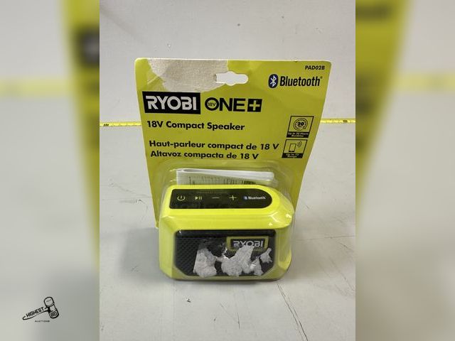 Lot 91-7960 - RYOBI 18V COMPACT BLUETOOTH SPEAKER