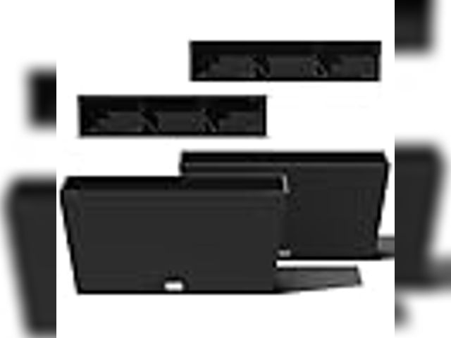 Lot 91-9482 - New Veradek Midori Long Trough Planter (Black, 31 inch - 2 Pack