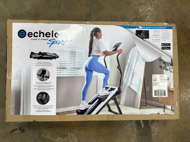 Lot 91-7035 - ECHELON STAIR CLIMBER SPORT - COMPACT AT HOME STAIR CLIMBER - SPACE SAVING DESIGN - WORKOUT STATS AN...