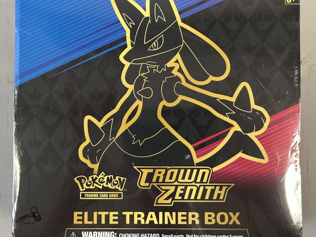 Lot 91-9577 - New SEALED IN BOX CROWN ZENITH POKEMON ELITE TRAINER BOX 2023