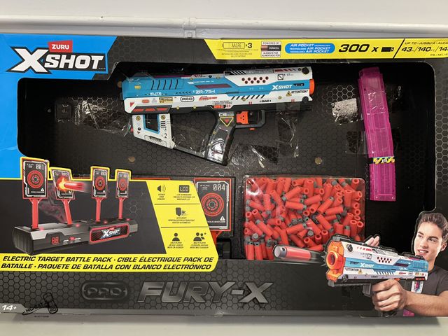 Lot 91-8417 - ZURU XSHOT PRO FURY-X MISSING 1 GUN