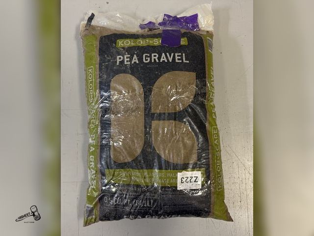 Lot 91-9401 - KOLOR SCAPE PEA GRAVEL .5 CU FT BAG - FLOWER BEDS, WALKWAYS, PLANTERS &amp; DRIVE WAYS
