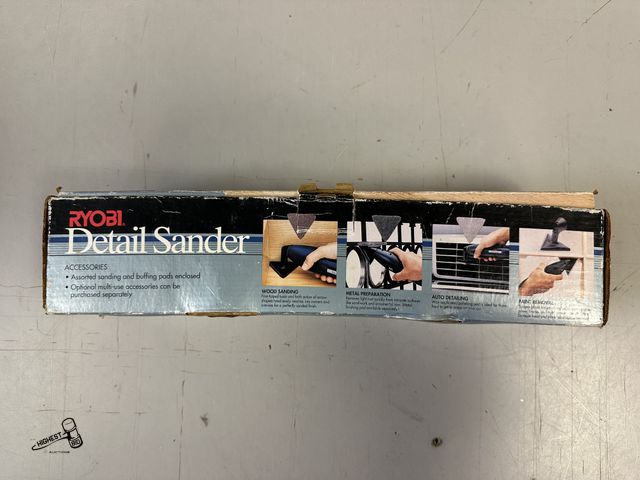 Lot 91-6422 - RYOBI DETAIL SANDER - WOOD SANDING, METAL PREPARATION, AUTO DETAILING, AND PAINT REMOVAL