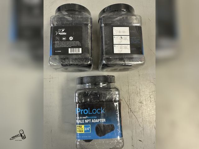 Lot 91-8154 - SHARK BITE PRO LOCK - 3/4" MALE NPT ADAPTER - 3 NEW CONTAINERS QTY 6 IN EACH