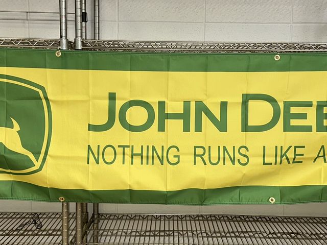 Lot 91-8512 - JOHN DEERE BANNER 23" X 92" NEW IN PACKAGE