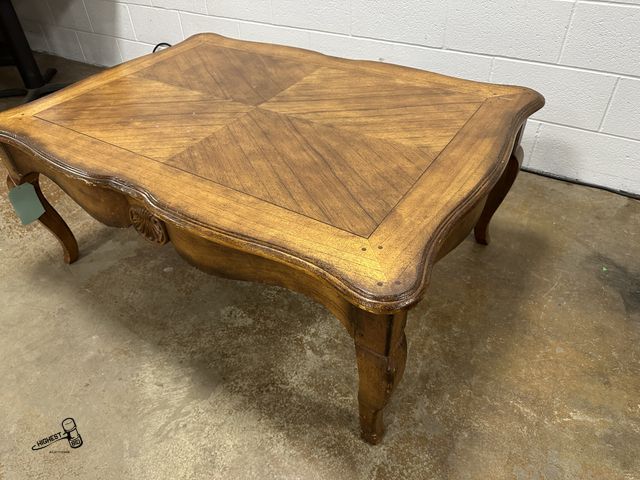 Lot 91-8203 - RECTANGLE COCKTAIL TABLE 36" X 50" X 20" TALL MADE BY HEKMAN FURNITURE COMPANY