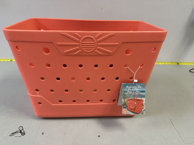 Lot 91-6210 - BEACHCOMBER BAG - ORANGE - 44LB MAX - EVA MATERIAL - WATERPROOF AND WASHABLE - REMOVABLE HANDLES - T...