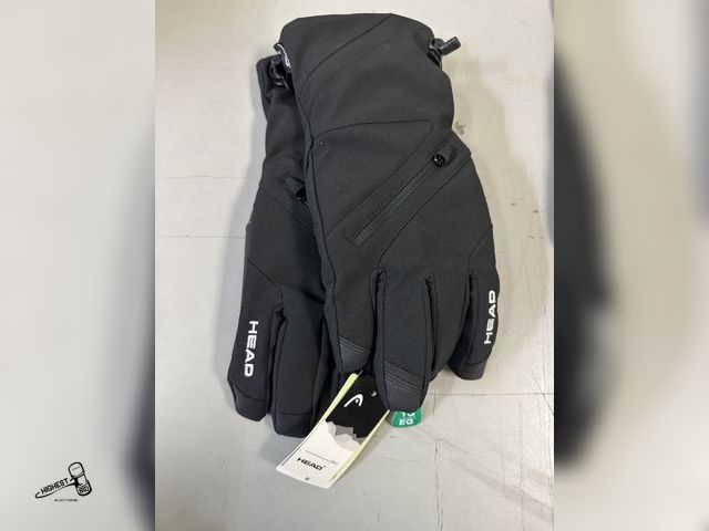 Lot 91-7339 - New HEAD UNISEX ADULT INSULATED SKI GLOVES - SIZE X LARGE - ZIPPERED VENT SO YOUR HANDS DONT GET TO ...