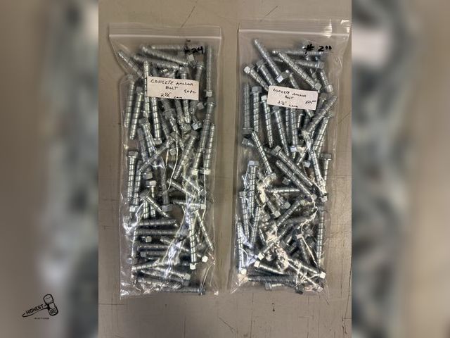 Lot 91-6314 - CONCRETE ANCHOR BOLTS 2 1/2" LONG