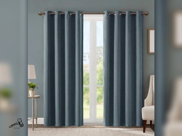 Lot 91-6246 - SUNSMART TOTAL BLACKOUT LINED PANEL PAIR WITH GROMMETS - 2 LINED WINDOW PANELS - 52" X 84" EACH - LI...