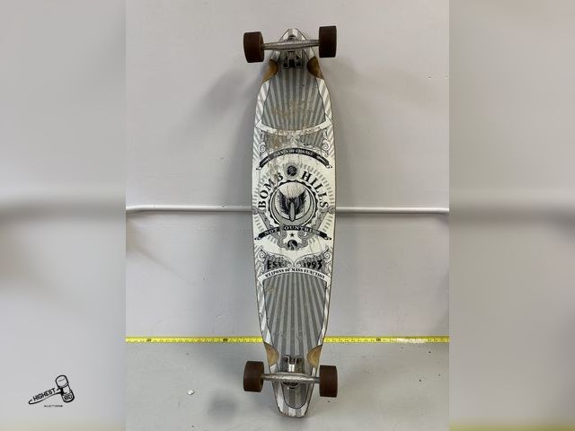 Lot 91-8096 - BOMB HILLS 46" SKATE BOARD &amp; GOOD WHEEL BEARINGS