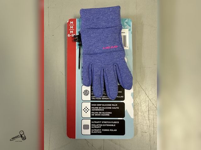 Lot 91-7318 - New HEAD KID'S TOUCHSCREEN GLOVES - SIZE MEDIUM 6-10 - sensatec touchscreen compatible - high grip s...