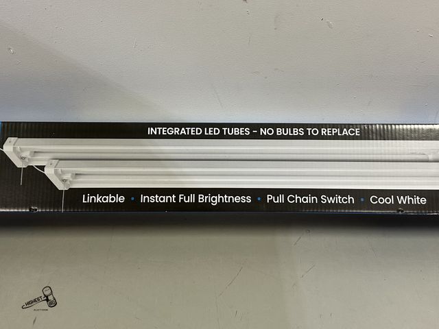 Lot 91-6361 - FEIT ELECTRIC 4FT COOL WHITE LED SHOP LIGHT 2 PACK - PLUG IN FOR A SIMPLE WAY TO ADD ECTRA ILLUMINAT...