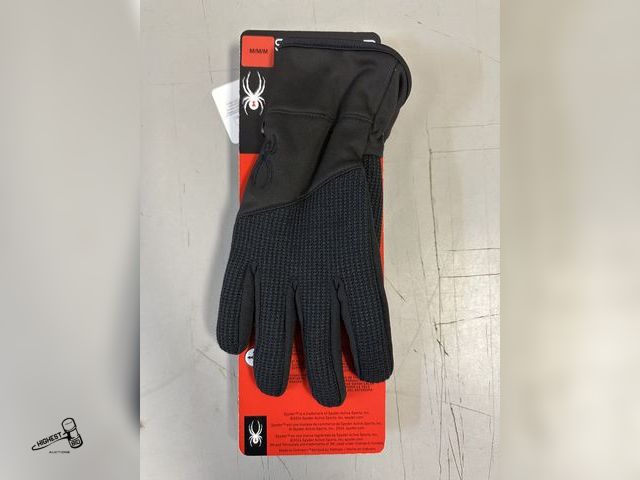 Lot 91-7328 - New SPYDER GLOVES 3M THINSULATE - SIZE MEDIUM - CORE CONDUCT GLOVE - LEATHER PALM PATCH - CONDUCTIVE...