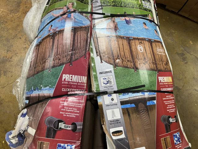 Lot 91-10369 - COLEMAN 22' X 52" DEEP ABOVE GROUND POOL KIT - AS-IS - STORE RETURN - UNKNOWN CONDITION