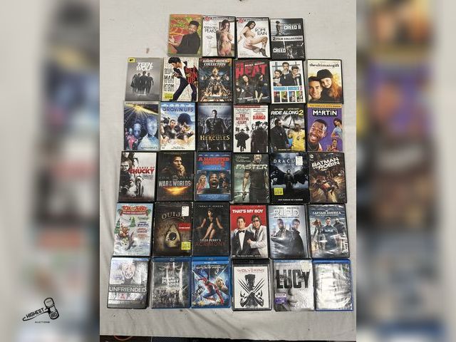 Lot 91-7760 - 34 DVD MOVIES MANY SELECTIONS