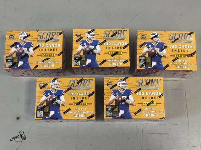Lot 91-9601 - New SCORE NFL TRADING CARDS 2023 5 PACK SEALED IN BOX