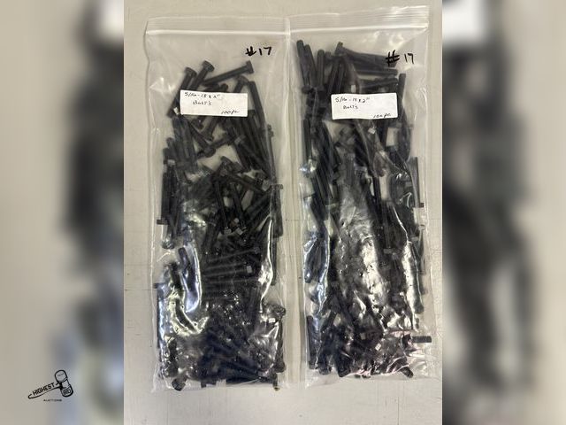 Lot 91-6307 - 5/16-18 X 2" BOLTS - TOTAL 200