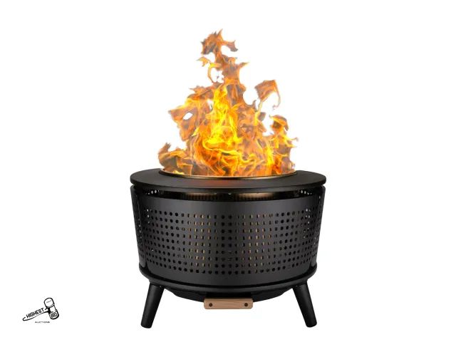 Lot 91-8955 - New MSRP$ 395.99 TIKI Patio Smokeless Outdoor Fire Pit, 25-Inch Wood-Burning Bonfire with Removable ...