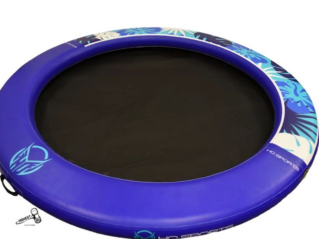 Lot 91-6318 - MSRP $ 299.00 HO SPORTS MINI OASIS 8' INFLATABLE WATER RING FLOAT - 8' DIAMETER WITH 6' MESH CENTER ...