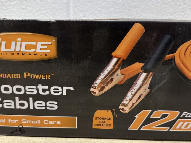 Lot 91-9496 - JUICE BOOSTER CABLES 12FEET / 10 GAUGE NEW IN BOX