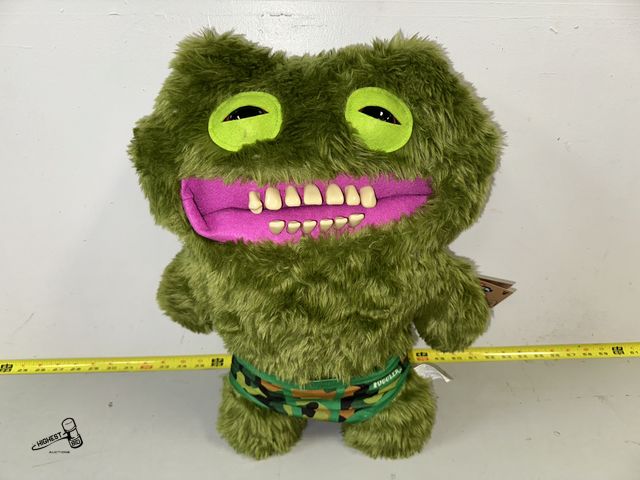 Lot 91-8702 - BIGG FUGGS FUGGLER GREEN MONSTER - CHUCKLES 18" PLUSH FIGURE