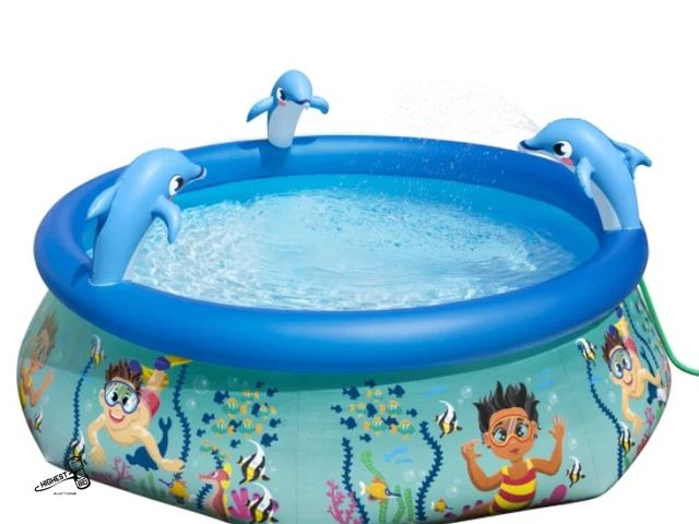Lot 91-6323 - H2OGO! UNDERWATER OASIS SPRAY POOL - 3 DOLPHINS WITH 1 SURPRISE SPRAYER - THREE EASY STEPS TO SET UP...