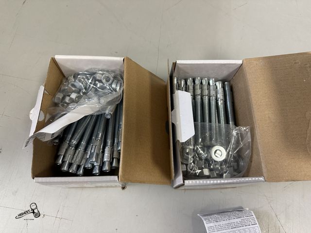 Lot 91-6302 - 3/8 X 3 3/4" WEDGE ANCHOR BOLTS - TOTAL 100