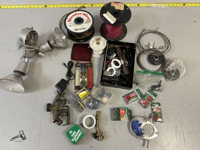 Lot 91-10131 - MISCELLANEOUS LOT OF  PARTS AND WIRING
